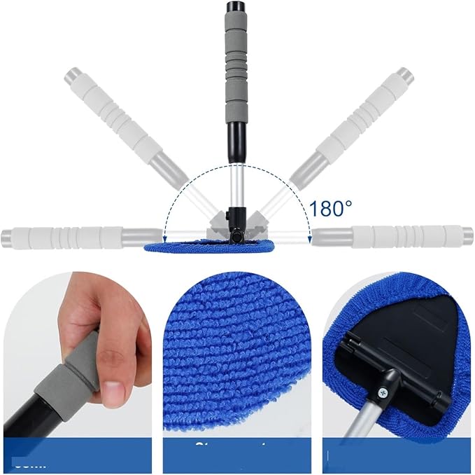 Compatible for Window Scraping Mist Eliminator Microfiber Car Cleaner - Image 6