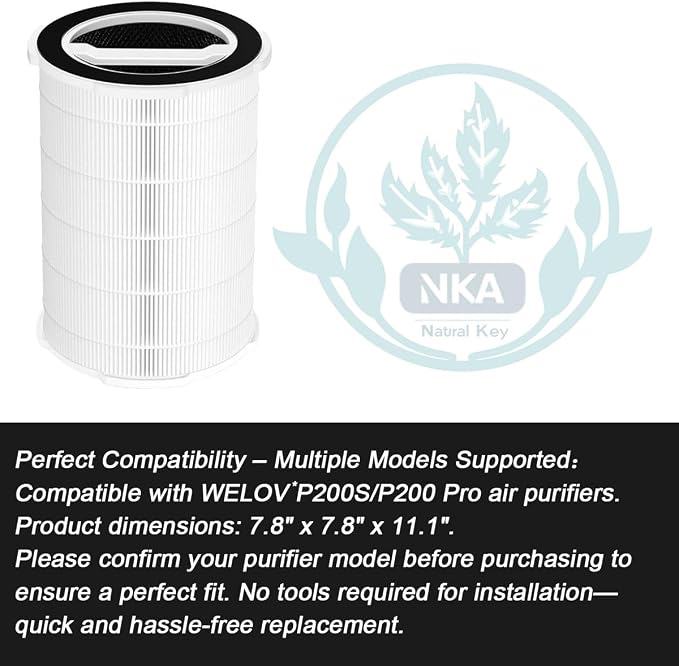 P200S/P200 Pro Air Purifier Filter Replacement 3-in-1 HEPA + Activated Carbon - Image 3