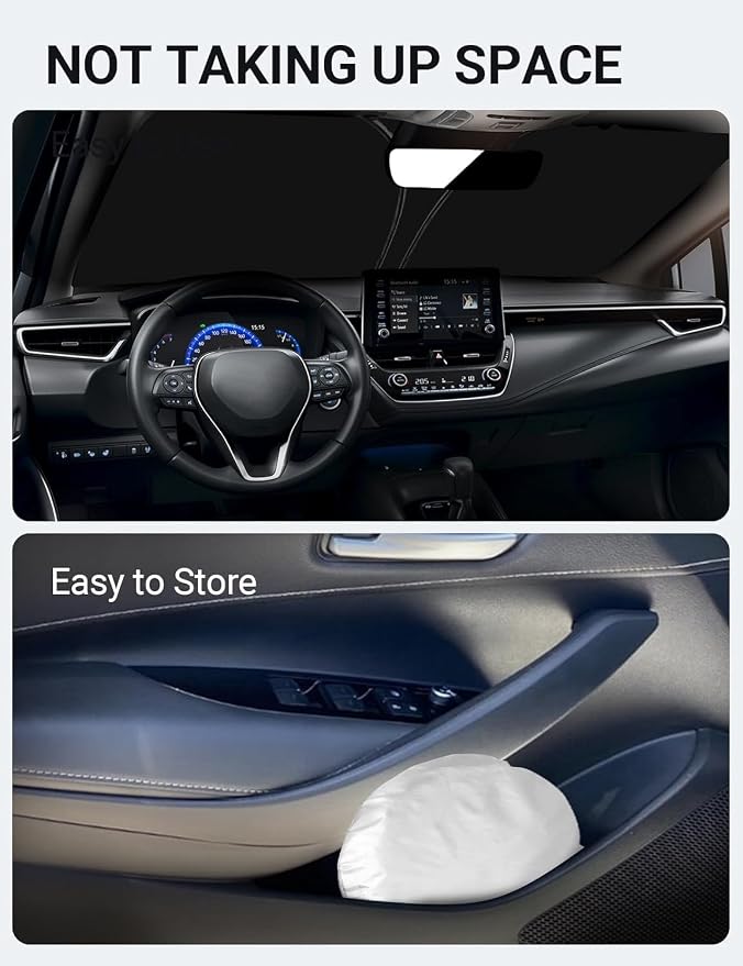 Proadsy 2026 Upgrade Front Windshield Sunshade Foldable Sun Shade Protector - Image 9