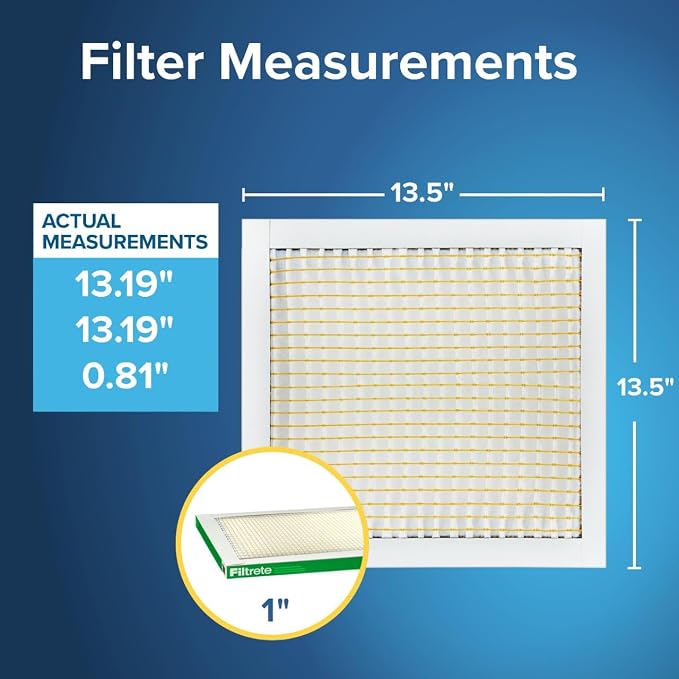 Filtrete 13.5x13.5x1 AC Furnace Air Filter, MERV 8, MPR 700, Tough on Pollen - Image 2