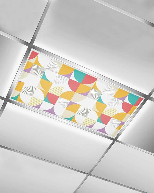 1 Pack Yellow Red Circular Fluorescent Light Covers by Unknown