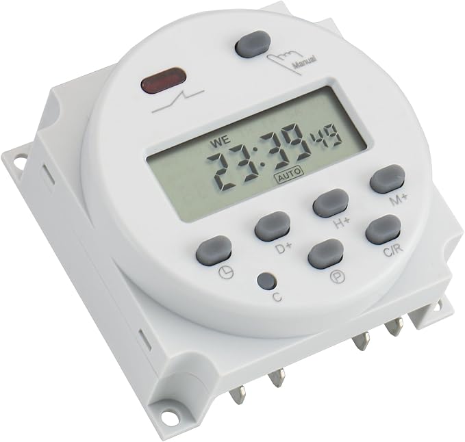Baomain Time Switch Relay, Digital LCD Programmable Timer, 110V AC Input - Image 7