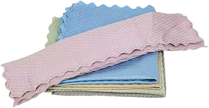 5 Pcs Extra Soft Microfiber Cleaning Cloths – High-Absorbency, Quick-Drying by Unknown