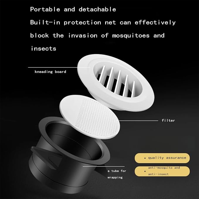 ABS Round Fresh Air Outlet, High-Efficiency Fresh Air System Accessories - Image 7