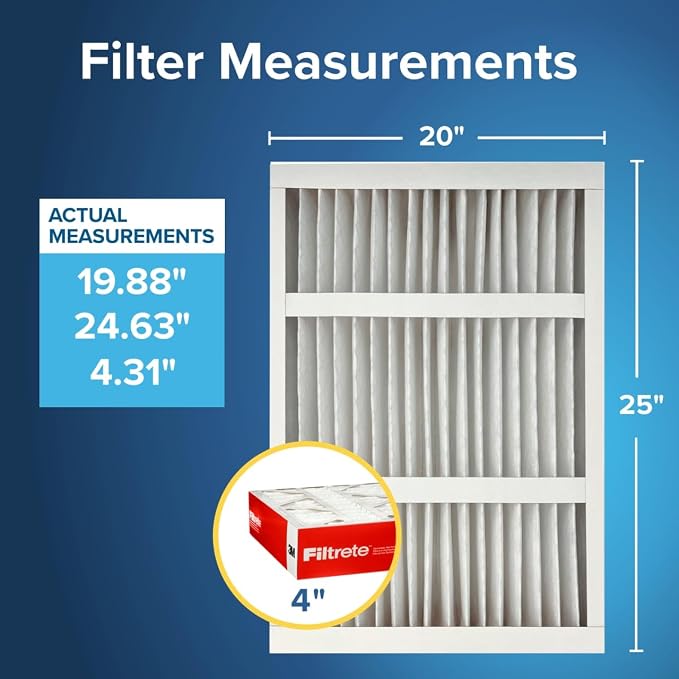 Filtrete 20x25x4 Air Filter MERV 11, MPR 1000 Micro Allergen Defense 4-Pack - Image 2