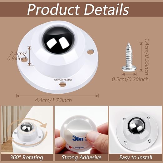 Self Adhesive Swivel Caster Wheels - Image 2