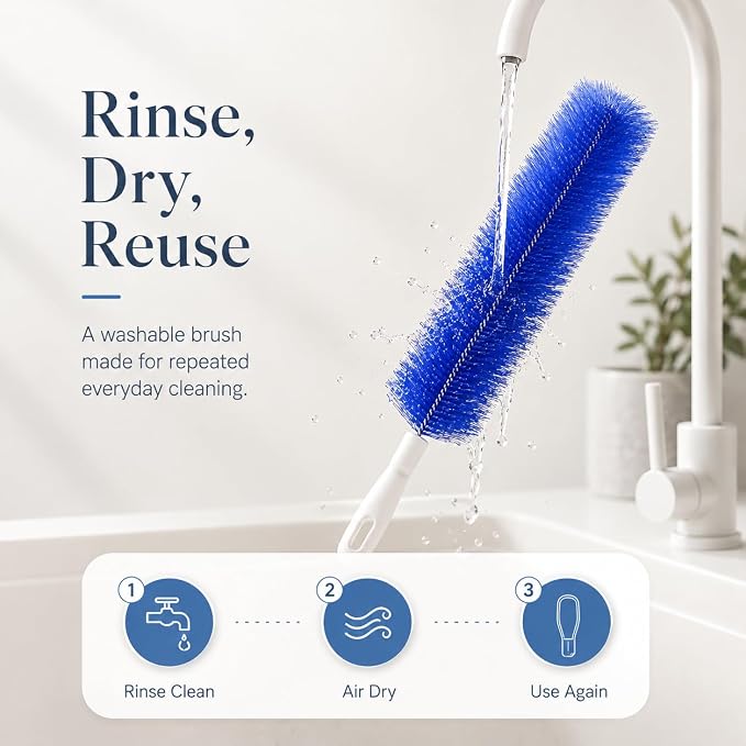 90° Flexible Ceiling & Fan Dust Magnet, Bendable Microfiber Head, Fan Cleaning - Image 9