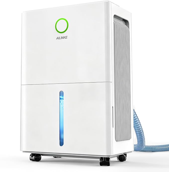 Dehumidifier for Basement with Drain Hose, Dehumidifiers for Home | 30 Pint by IndoorExpertAirImprovement