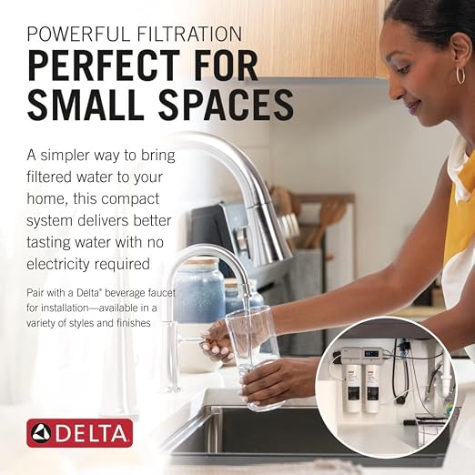Delta Clarifi Advanced 2 Stage Under Sink Water Filter System, Water Filter - Image 5