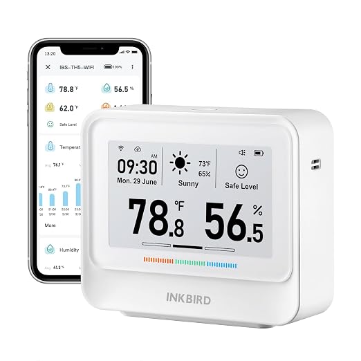 INKBIRD WiFi Thermometer Hygrometer, Temperature and Humidity Sensor - Image 4
