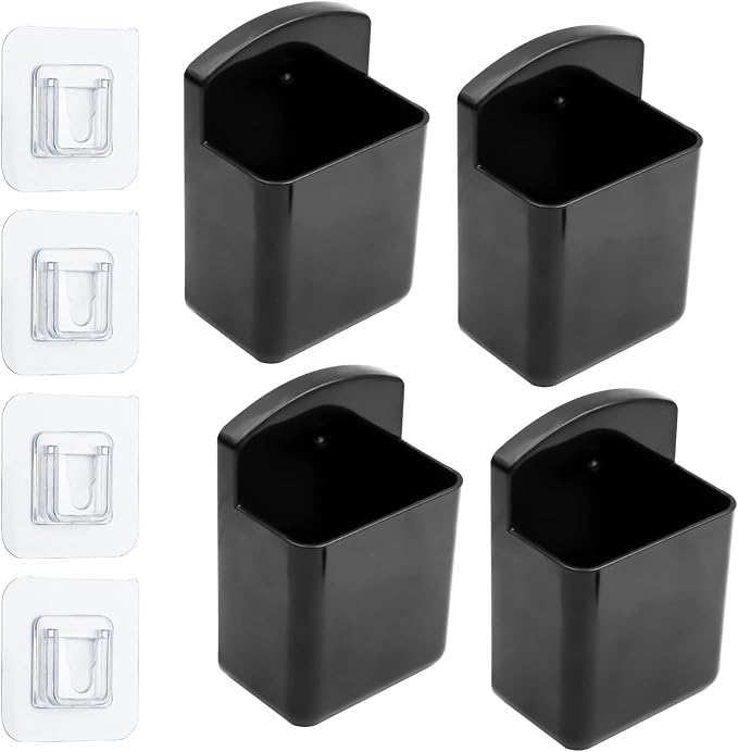 4 Pack Self Adhesive TV Air Conditioner Remote Control Holder Wall Mount by AOAOYING