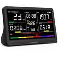 16 in 1 Air Quality Monitor Indoor 7" Display 9 AQI+7 AQI Alerts, CO2 Monitor by YNAK