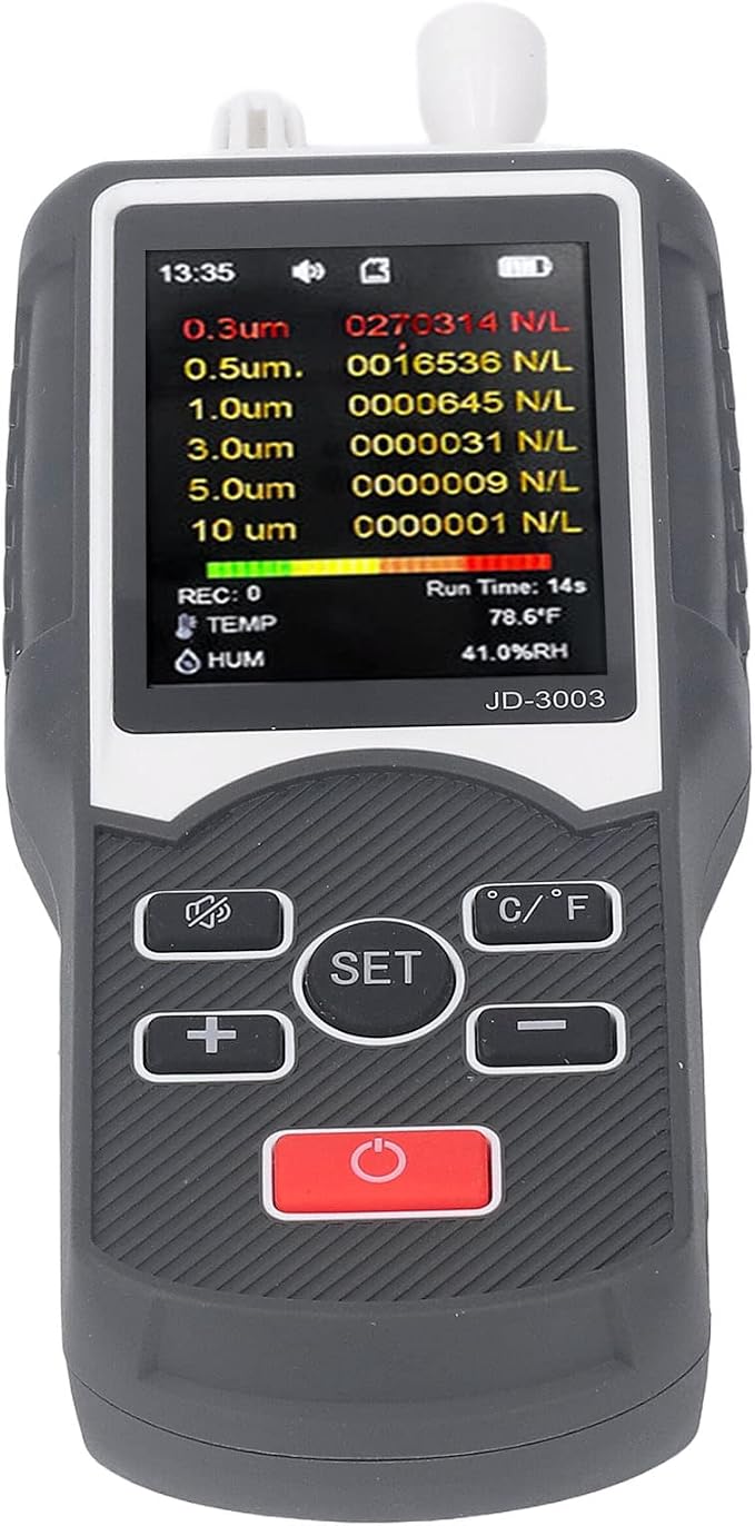 Handheld Air Quality Monitor, Air Quality Detector Monitor PM2.5 Dust Particle - Image 3