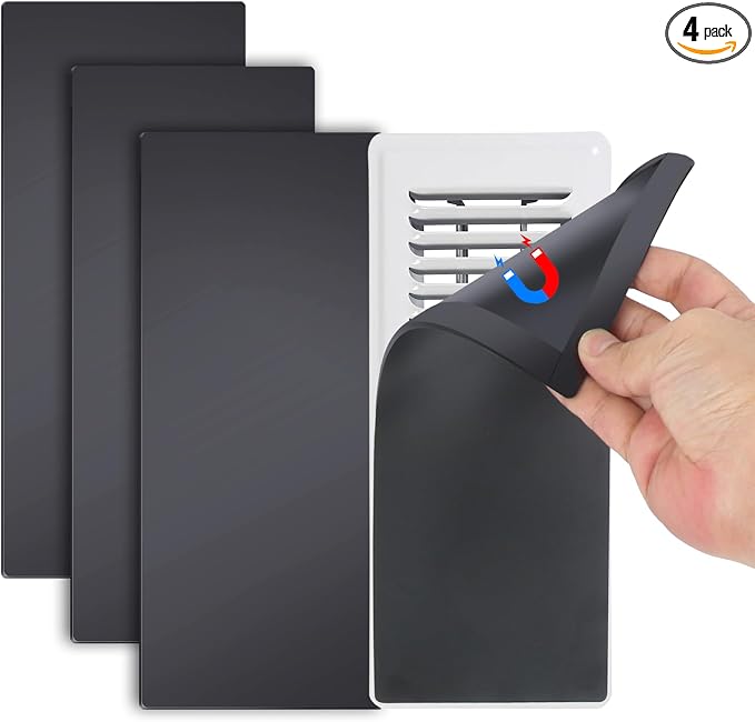 Magnetic Floor Register Vent Covers, 4 x 10 Inch Superior Hold Vent Covers by ServetoMakeYourLifeEasier