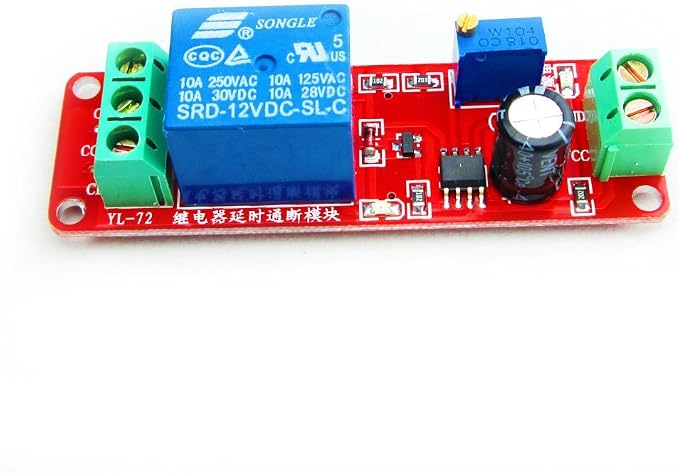 HiLetgo 5pcs NE555 DC 12V Delay Timer Switch Adjustable Module 0 to 10 Second - Image 2