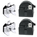 Refrigerator Compressor Relay and Overload Kit 2 Sets Refrigerator Starters by BMIROAMDFE