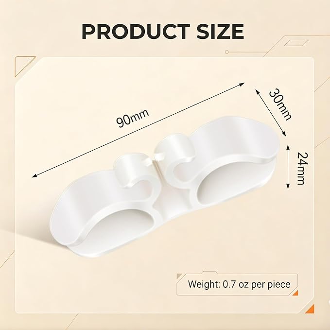 8PCS Cord Organizer for Appliances, Adhesive Stick-On Wire Wrapper for Kitchen - Image 2