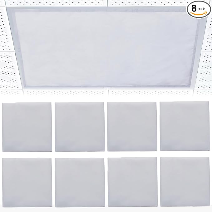 Torixqi 8 Pcs Fluorescent Light Covers by Torixqi