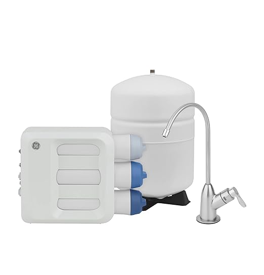 GE 3 Stage Reverse Osmosis Under Sink Water Filtration System by GEAppliances