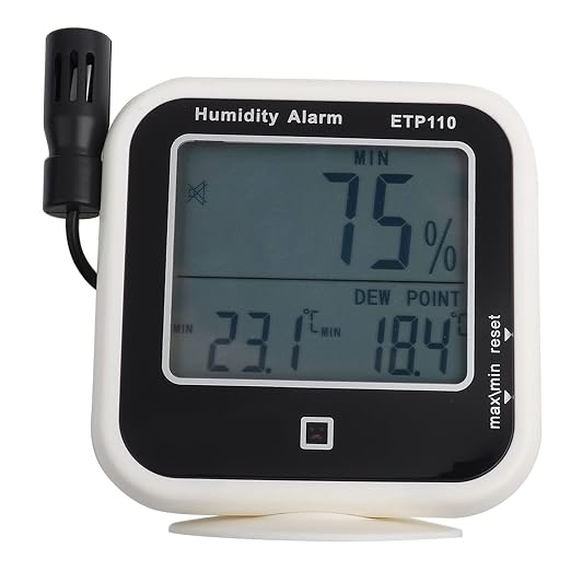 ETP110 Digital Hygrometer, Temperature Humidity Dew Point Meter, Portable - Image 7