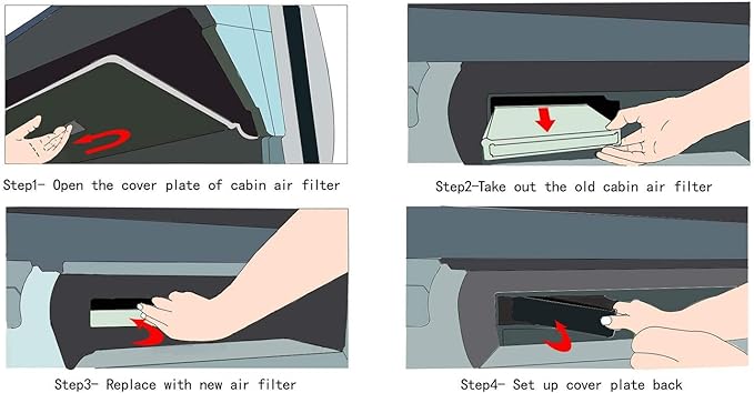 3 Pack GF727 Cabin Air Filter for 2022-2025 Hyundai Tucson, Santa Cruz - Image 6