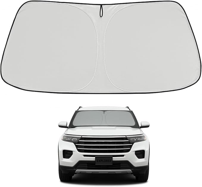 Proadsy 2026 Upgrade Windshield Sun Shade Custom Fit Ford Explorer 2020-2025 by Proadsy