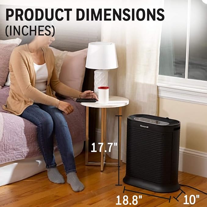 Honeywell HPA-250 Bluetooth Smart True HEPA Air Purifier, Airborne Allergen - Image 4