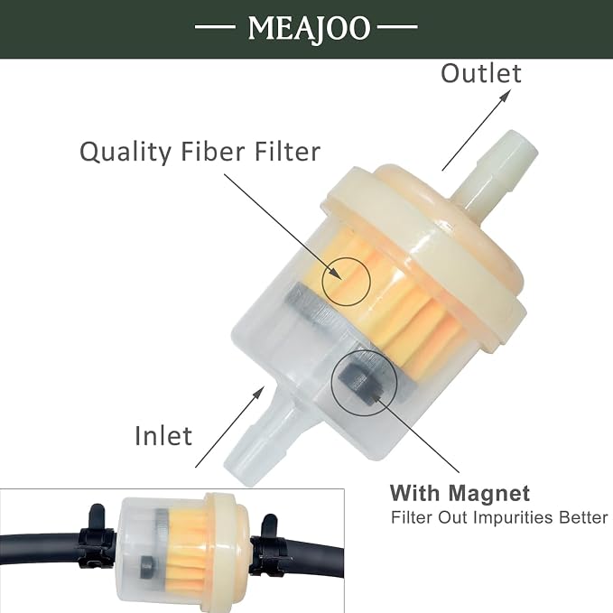 15PCS 1/4" 6mm-7mm Gas Inline Fuel Filter, - Image 3