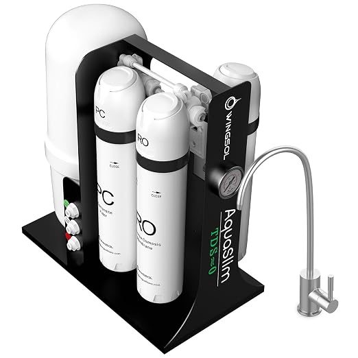 WINGSOL Integrated Reverse Osmosis Water Filter, NSF/ANSI 42&53&58, 8-Stage by WINGSOL
