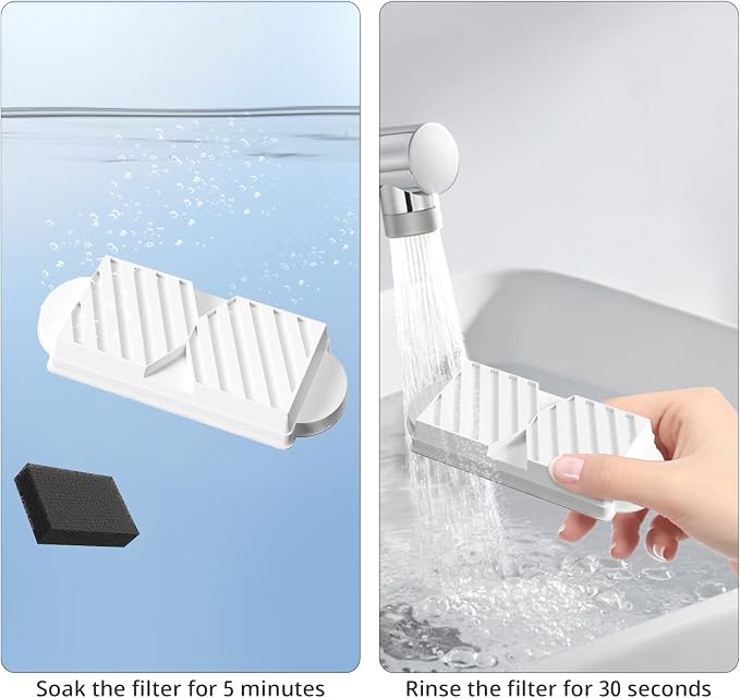 Cat Water Fountain Filters for 74oz/2.2L Ceramic Cat Water Fountain, - Image 5
