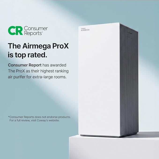 COWAY Air Purifiers for Large Room Whole Home Up to 4, 2 Sets of XL Washable - Image 2