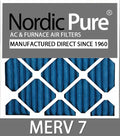 12x36x1 Exact MERV 7 AC Furnace Filters Qty 6 by NordicPure