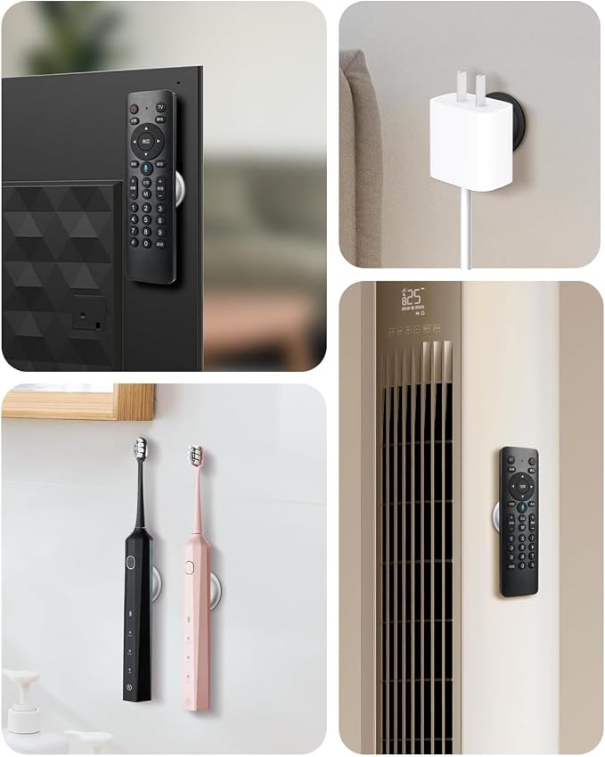 6 Pack Magnetic Remote Control Holder – Upgraded Silicone Magnetic Wall Mount - Image 7