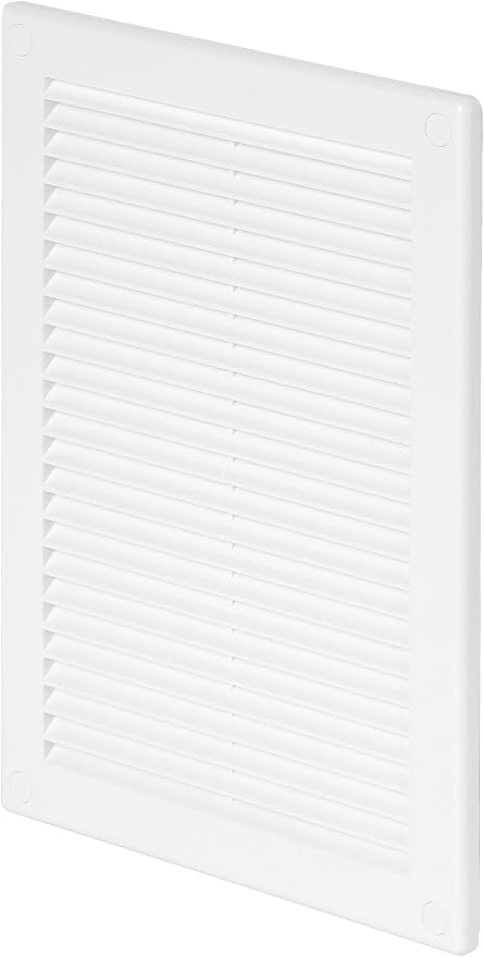 Awenta 5.5" x 8" Inch Square Plastic White Ventilation Grille by Awenta