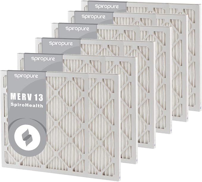 SpiroPure 20x21x1 MERV 13 Pleated Filter Air Filters by SpiroPure