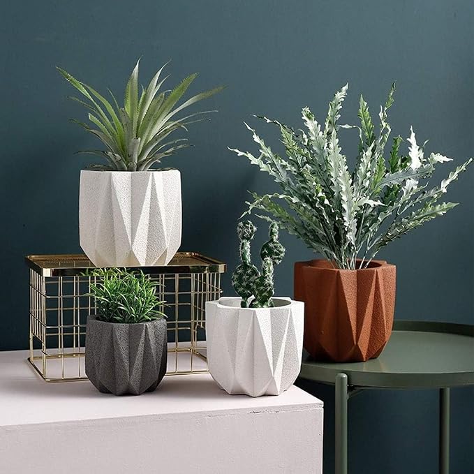 Outdoor Succulent Plantpot Cactus Plant Container Cement Flowerpot Container - Image 2