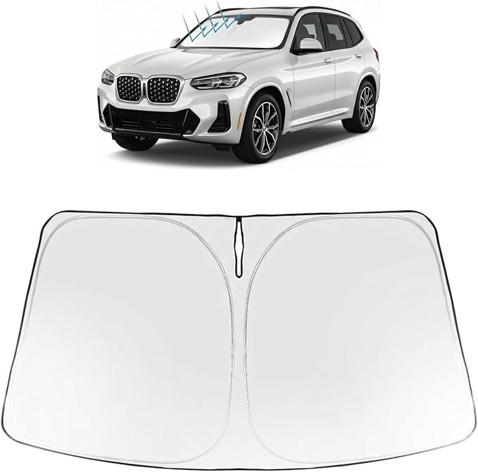 Proadsy Windshield Sun Shade Custom Fit BMW X3 2025-2026 Foldable Front by Proadsy
