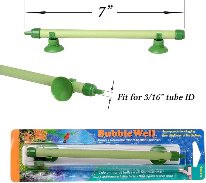 Quickun Aquarium Air Stone Bubble Wall Tube Oxygen Diffuser Bar Decor Accessory - Image 2