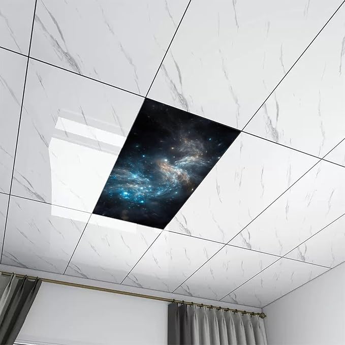 2PCS Fluorescent Light Covers for Classroom Ceiling Lights Magnetic Light Covers - Image 8