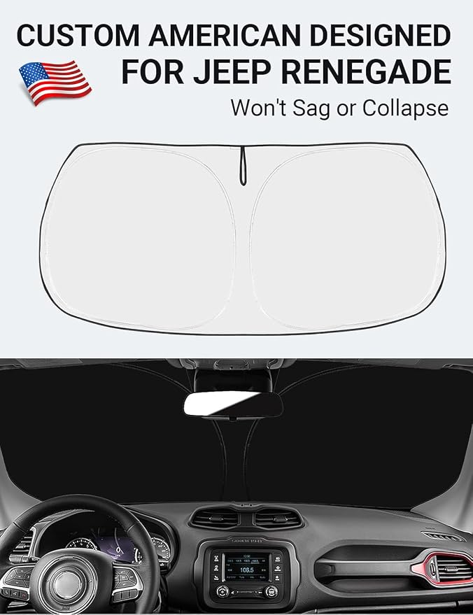 Proadsy 2026 Upgrade Front Windshield Sun Shade Foldable Sunshade Protector - Image 2