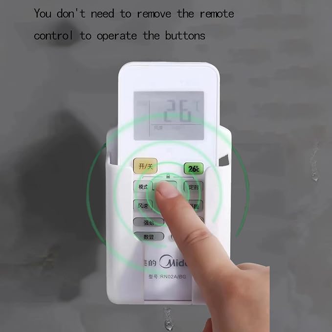 6pcs Remote Control Organizer Wall Adhesive Pen Holder - Image 2