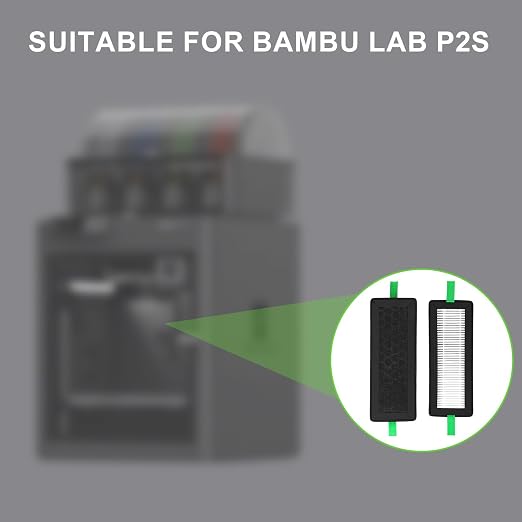 2pcs 3D Printer Air Filters for Bambu Lab, Activated Carbon Air Filter - Image 6
