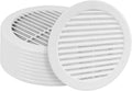 10-Pack 6" Round Air Vent Cover – White Plastic Soffit Air Vent Deflector by HVACOV