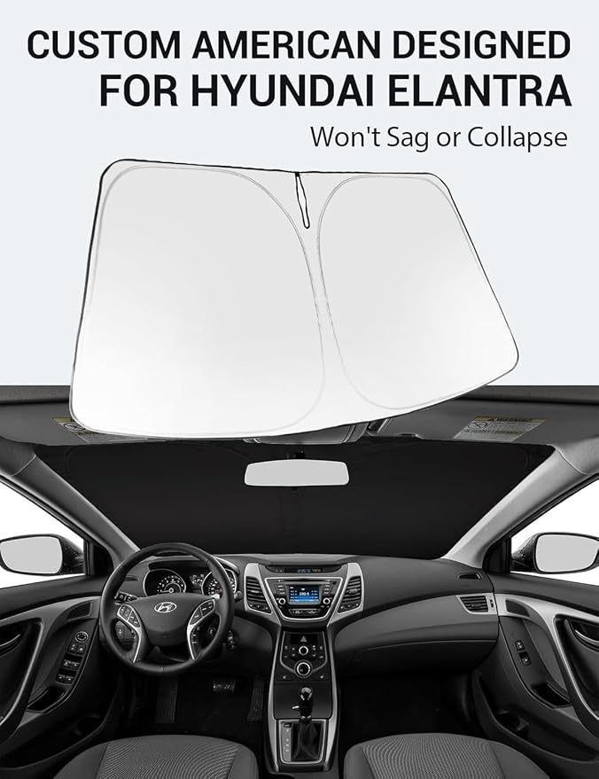 Proadsy 2026 Upgrade Front Windshield Sun Shade Foldable Sunshade Protector - Image 2