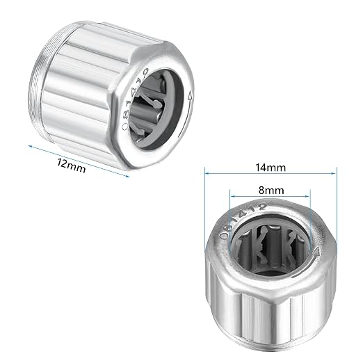 4 Pieces Needle Roller Bearings, One Way Bearing, 8mm Needle Bearings Bore 14mm - Image 2