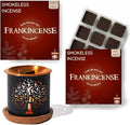 Frankincense Incense Bricks & Tree of Life Exotic Burner by Aromafume | 2 Trays by Aromafume