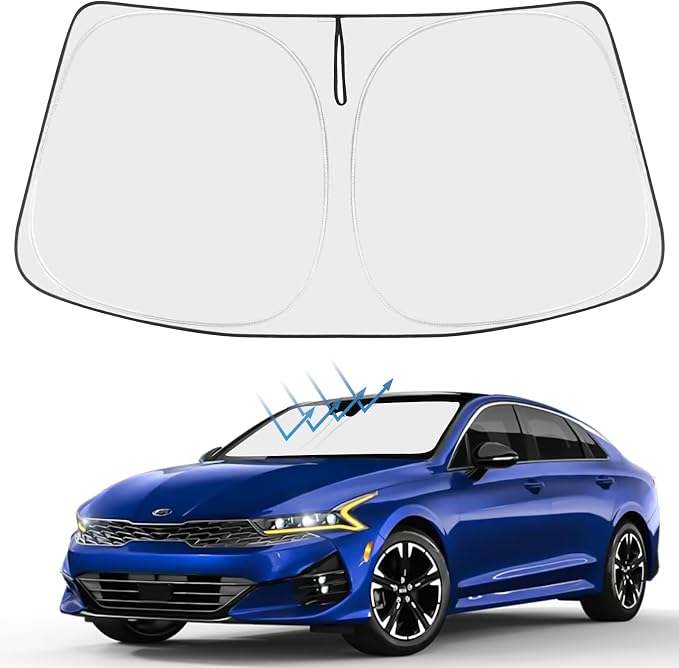 Proadsy Windshield Sun Shade for Kia K5 2026 2025 2024 2023 2022 2021 Custom by Proadsy