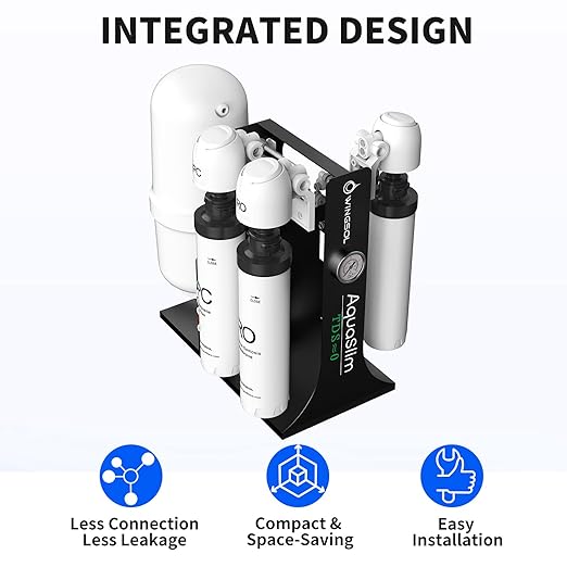 WINGSOL Integrated Reverse Osmosis Water Filter, NSF/ANSI 42&53&58, 8-Stage - Image 4