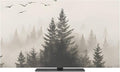 Watercolor Retro Forest Mountains Indoor TV Cover, Elastic TV Screen Protector by Unknown