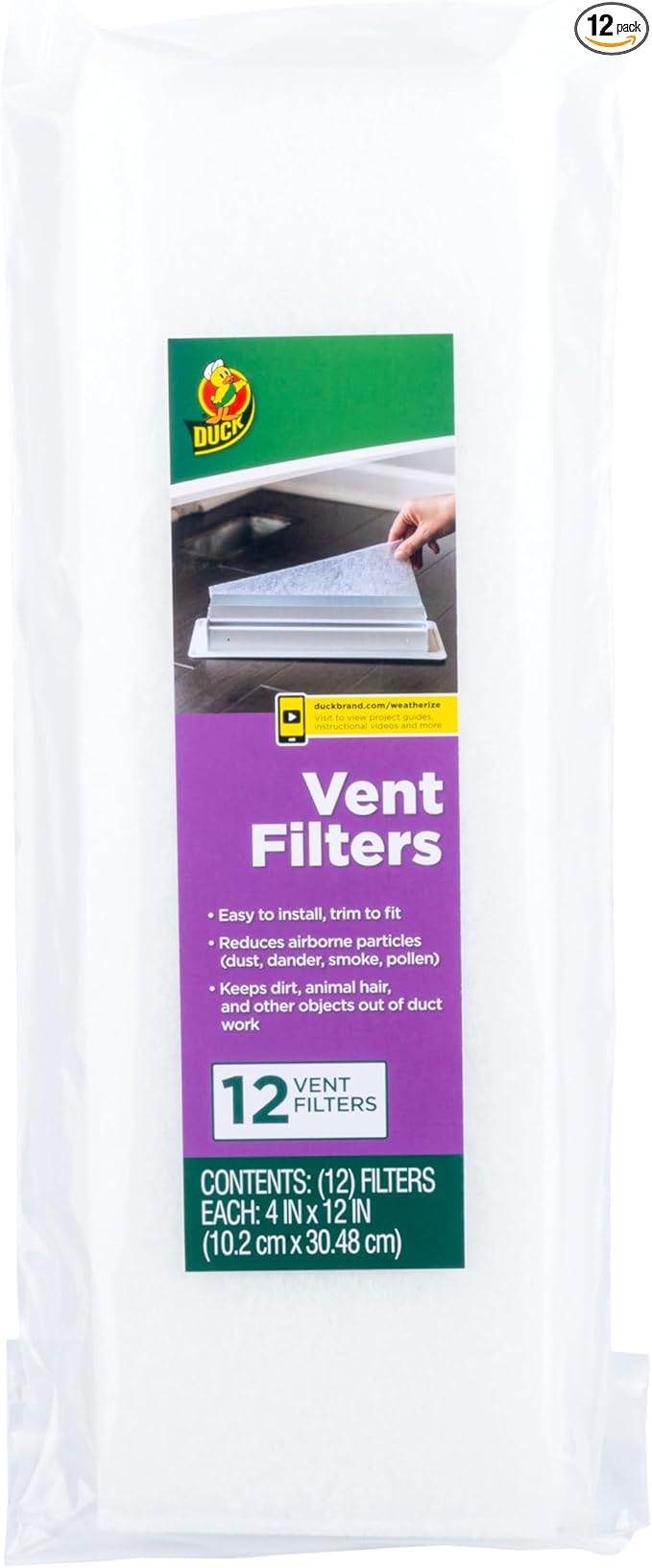 Duck Brand Air Vent Filters, Pollen and Trap Debris in your Ventilation System by DuckBrand